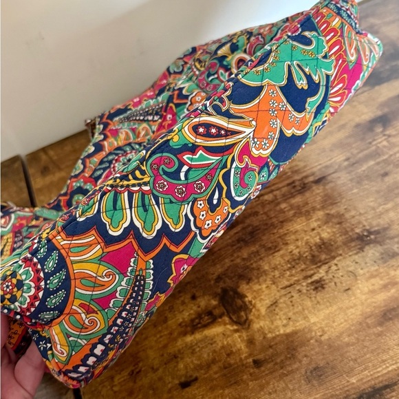 Vera Bradley Venetian Paisley Shoulder Bag – Large Quilted Tote - Picture 14 of 15